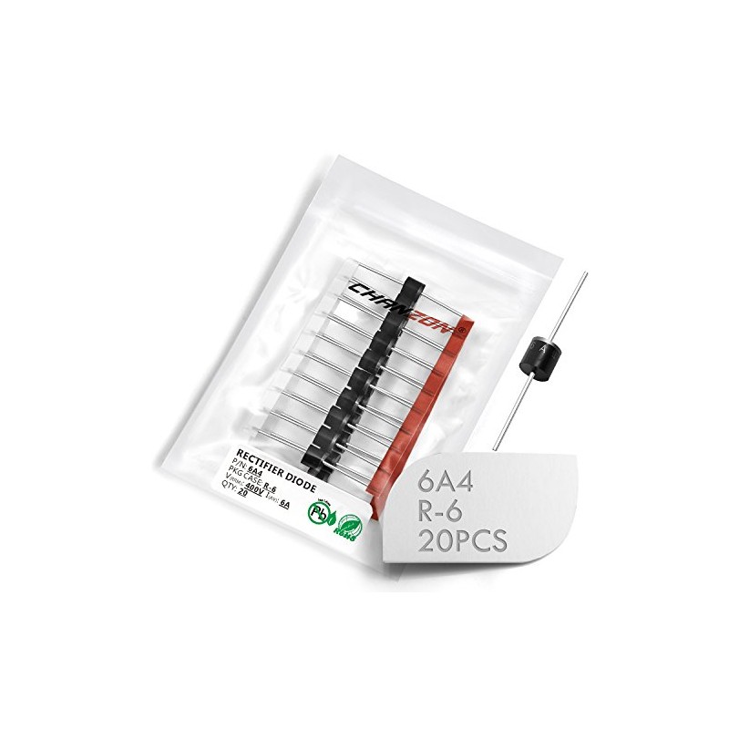 (Pack of 20) Chanzon 6A4 Rectifier Diode 6A 400V R-6