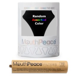 MouthPeace Personal Silicone Smoking Filter Kit w/Carbon Filters (RANDOM COLOR)