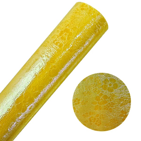 30cmx135cm Roll Holographic Printed Embossed Faux Leather Leatherette Fabric Synthetic