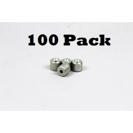 Unbranded 5/64 Aluminum Cable End Stop Buttons 100 Pack Trapping Supplies