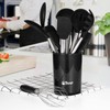 13 Pieces Kitchen Utensil Set, Silicone Cooking Utensils, Stainless Steel