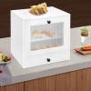 Unbranded Bread Box for Kitchen Countertop 2 Layer Wooden Bread
