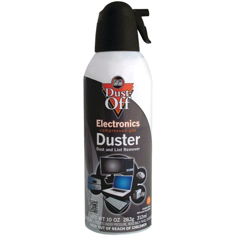 Dust-Off Compressed Gas Dusters, 10 Oz, Pack Of 2
