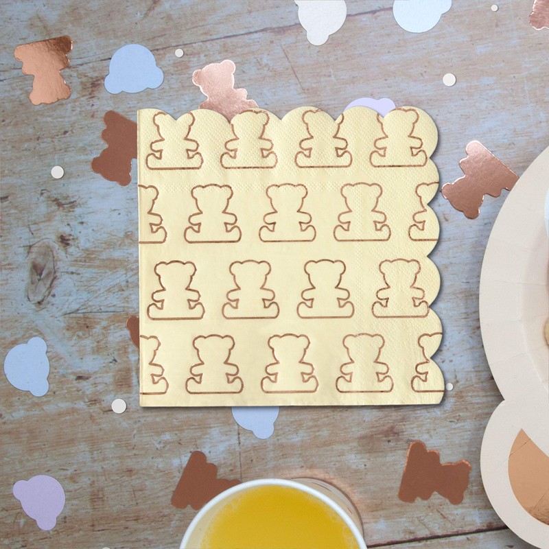 Hatton Gate Teddy Bear Tableware Pack For 8 Guests Includes