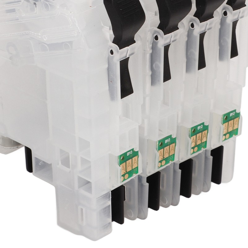 Ink Cartridges Compatible Refill Replacement With Permanent Chip 4 Colors