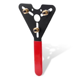 Swpeet 1Pc Multipurpose Auto AC Clutch Holding Tool Includes 8" Metal Clutch Remover Wrench with Adjustable Pin and Non-Slip Grip Handle for Vehicle Repair, Car Air Conditioner Clutch Remover