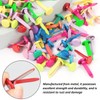 200 Colored Round Head Two-Leg Nails, Creative Sample Bag Clips,