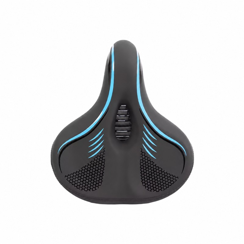 Oversized Wide Bike Seat with Shock Absorbing Balls, Waterproof PU