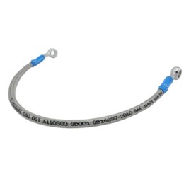 LE LEFOSSI Motorcycle Braided Hydraulic Brake Oil Hose Line Pipe Cable Compatible with ATV Scooter Pit Dirt Bike Enduro Motocross Street Sport Racing Bikes，Stainless Steel，10mm Banjo Ends - 390mm