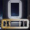 LED Bathroom Mirror 16X24 Makeup Mirror with Lights, Wall-Mounted Vanity