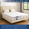 Split King Mattress Encasement 39" x 80" (2PCs Twin XL)
