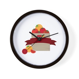 CafePress Crate of Tomatoes 10" Wall Clock for Livingroom, Kitchen, or Office