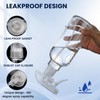 360° Glass Spray Bottles, Adjustable Nozzle, 16.9 oz, Clear