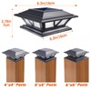 SIEDiNLAR Solar Post Lights Outdoor 2 Modes LED Deck Fence
