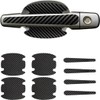 Protector Manija Vinil Fibra Carbono Auto Universal 8pzs