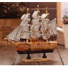 Southanshop Sailboat Model Handmade Finished Pirate Ship Interior Decoration (11.8