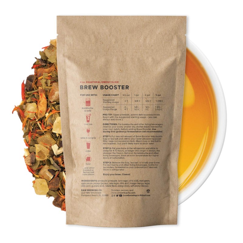 Kombucha.com Pure Equatorial Energy Elixir BREW BOOSTER, 4 oz