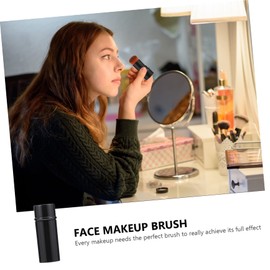 Beavorty 2pcs Retractable Foundation Brush Ergonomic Face Makeup Brush for Liquid and Powder Portable Cosmetic and Red for Travel and Everyday Use