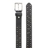 Unisex Genuine Leather Belt with Rivets Robust Rivet Belt Leather
