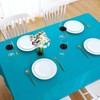 FOLINS&HOME Teal Square Tablecloth - 60 x 60 Inch Turquoise