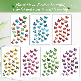 100Packs Colorful Butterfly Decorative Push Pins Cute Thumb Tacks Thumbtacks for Hanging Pushpins for Cork Board Board Bulletin Corkboard Wall in Office Cubicle Decor Cubicle Decorations