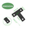 Uenhoy 20 Pcs T Shape Flat Mending Plates 40mm x