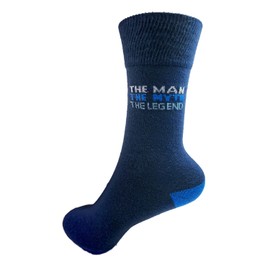 Snazzy Socks The Man, The Myth, The Legend Mens Socks Size 9-11.5 Novelty Sock LKSOCK012