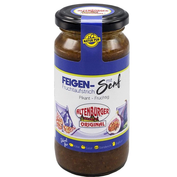 Altenburger Original Fig Fruit Spread with Mustard 190ml with 80%