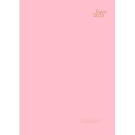 2025 Diary Week To View Vertical A4: Pink - Australia Dates - With Times, Notes Pages - Hourly Weekly Planner - Large Size - Soft Cover - Non Spiral Bound - For Men and Women.