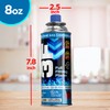 3F Butane Fuel Canister, 8oz, 2 Pack, For Camping Stoves