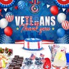 Veterans Day Decorations Backdrop Banner 5x3Ft Thank You Veterans Banner