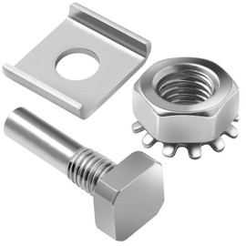 Shower Door Pivot pin Parts - Stainless Steel Shower Door Hardware Parts Contain Hex-Nut and Washer