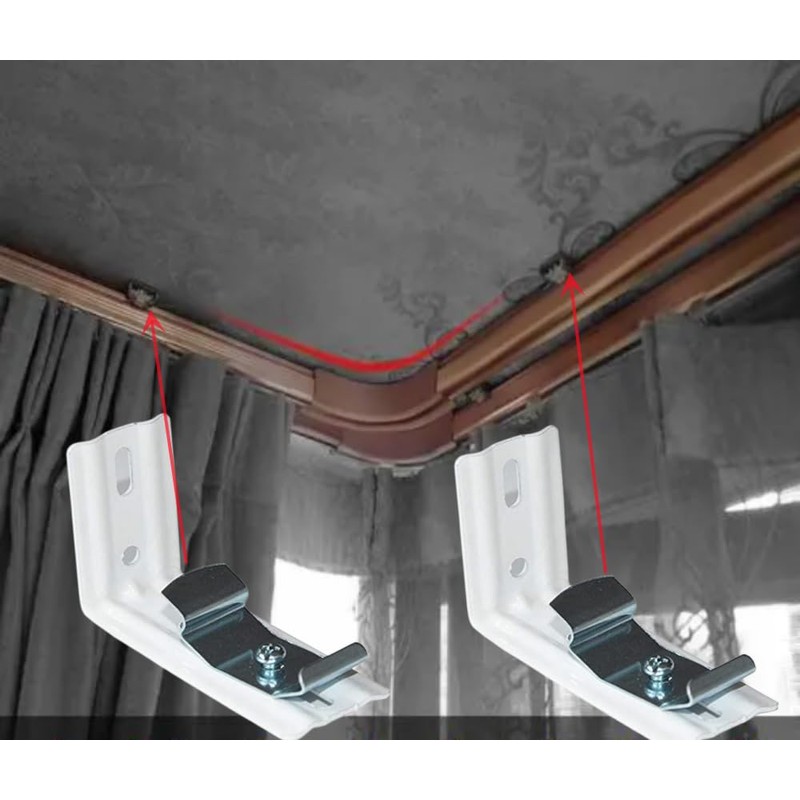 L Bracket 4pcs Vertical Blind Bracket Clips for Vertical Blinds