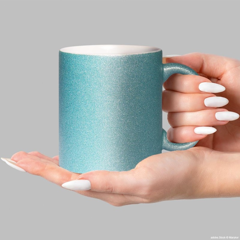 glitzertassen.de Mug with Glitter Glitter Mug in Various Colours Gift