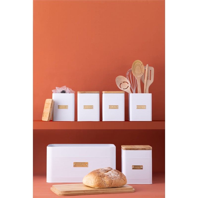 Typhoon Otto Square White Utensil Pot