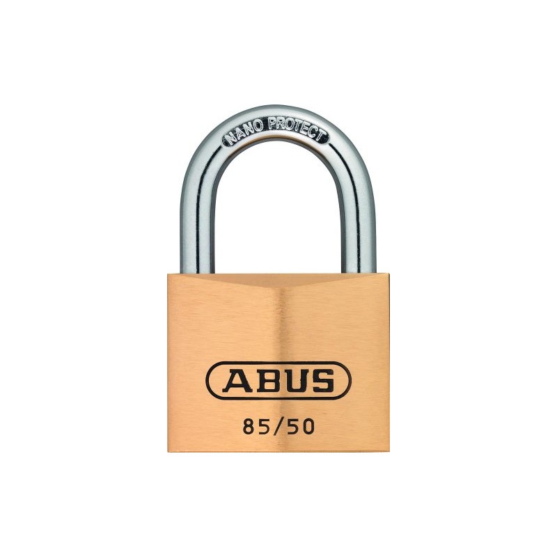 ABUS 04827 Stainless Steel Shackle Service Brass Padlock with 2717