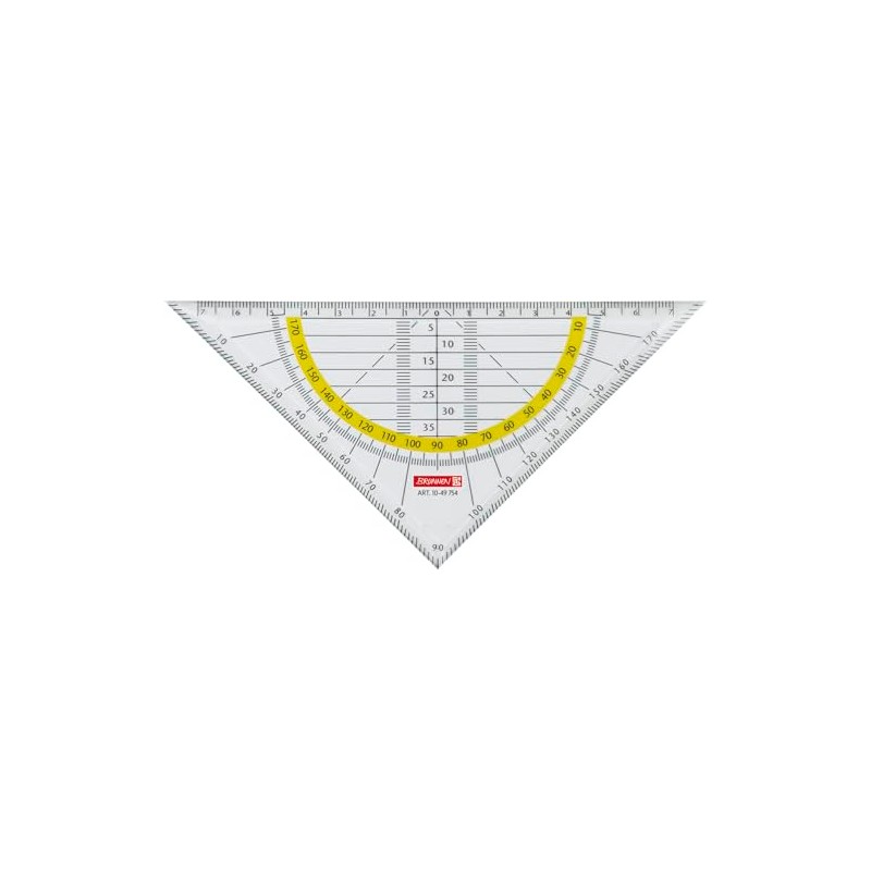 Brunnen 1049754 Geometry Set Square/Protractor for School or Office 16