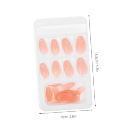 Baluue Pcs Ballerina Fake Nails Full Cover Nail Decals Comfortable Abs Material Long Short Wear Options Diy