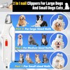 2 in 1 Dog Nail Clippers and Grinder with Lights
