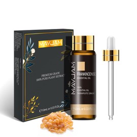 MAYJAM Frankincense Essential Oil for Meditation and Skin Care - Topical for Mature Skin and Irritation - Diffuse for Inner Peace - Pure Therapeutic Grade Frankincense Oil for Aromatherapy -10ml