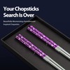 Hagary Cherry Blossom Rainbow Chopsticks Metal Chopsticks Reusable Designed In