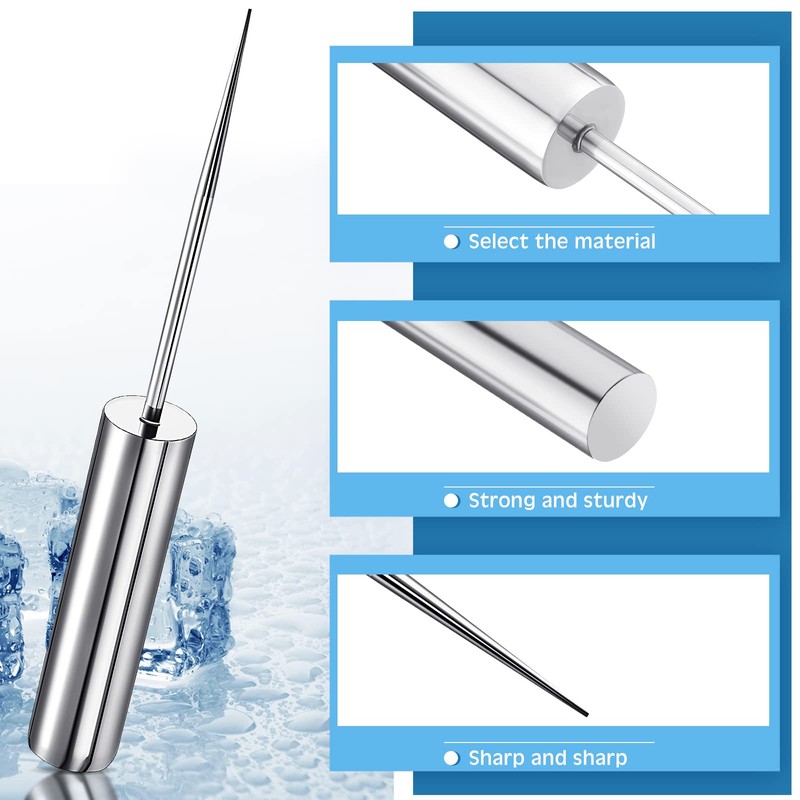 Stainless Steel Ice Pick Crusher Chisel Removal Pick Crushed Ice