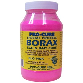 Pro-Cure Borax Egg and Bait Cure Powder, 30 Ounce, Glo Pink
