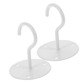 MAGICLULU 2pcs Ceiling Hooks for Wall Mount Metal Bracket Hangers for Wind Chimes Lanterns and Planters Easy Installation for Indoor and Outdoor Use