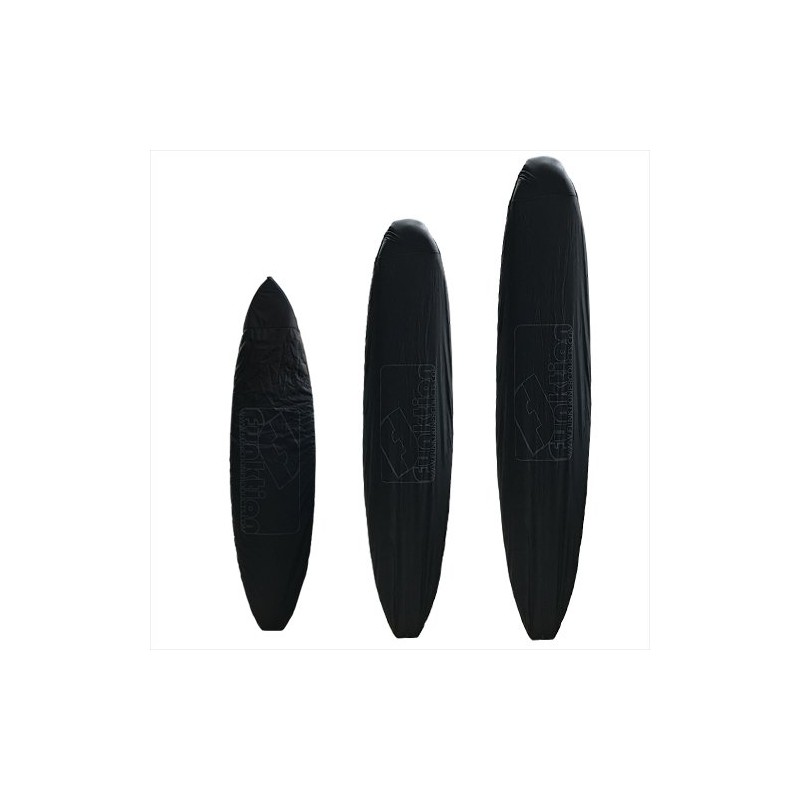 Funktion FK-WRAP-FU-BLK-NG Surfboard Cover for Fanboards Black Nose Guard Enhanced