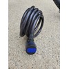 M-Wave Autom.-Spiralkabelschloß 1800 x 10 mm weiß mit Clip-on-Halter für
