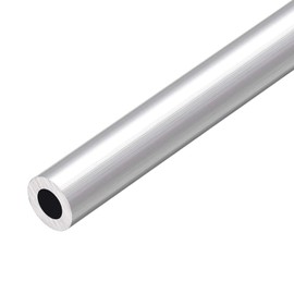 TOP-VIGOR 1Pc 6063 Aluminum Round Tube, 13mm OD 9mm ID 300mm Length Seamless Aluminum Straight Tubing Metal Pipe for Industry DIY Projects