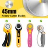 Rotary Replacement Blades, 10 Pcs Fabric Cutter Rotary Blades, 45mm