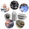 Set of 290 Grub Screws Stainless Steel Cone Tip Hex