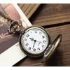 Infinite U Ancient Sailboat/Warships/Pirate Ship Big Quartz Pocket Watch Arabic